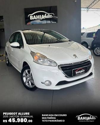 PEUGEOT 208 1.5 ALLURE 8V FLEX 4P MANUAL PEUGEOT 208 1.5 ALLURE 8V FLEX 4P MANUAL